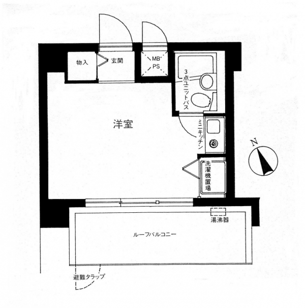 UH早稲田正門前801間取