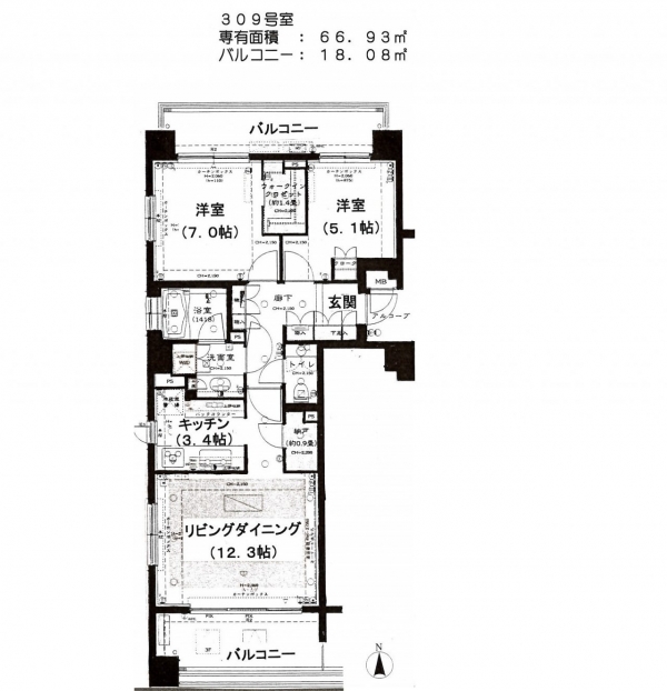 309間取り